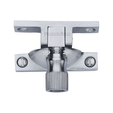 Heritage Brass Narrow Brighton Sash Fastener Satin Chrome finish