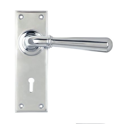 Polished Chrome Newbury Lever Lock Set