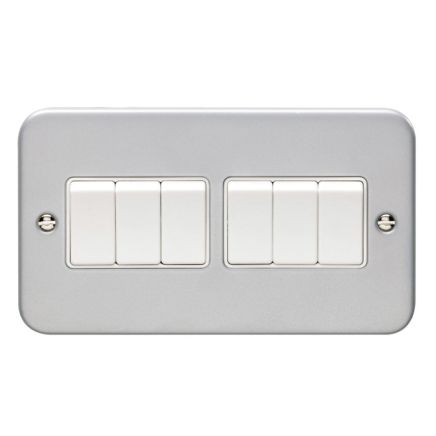 Eurolite Metal Clad 6 Gang Switch Metal Clad