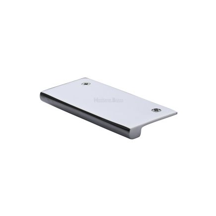 Heritage Brass EPT Edge Pull Cabinet Handle 50mm Polished Chrome finish