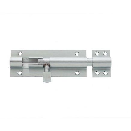 Jedo Brass Heavy Straight Barrel Bolts 102x38mm Satin Chrome - By Frelan Hardware - J1001SC-4