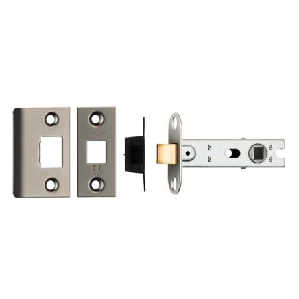 76mm Ce B/T Tubular Mortice Latch Square   - Matt Bronze