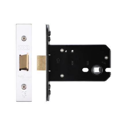 Zoo Hardware Flat latch - 102mm C/W PVD Forend and Strike - Satin Stainless