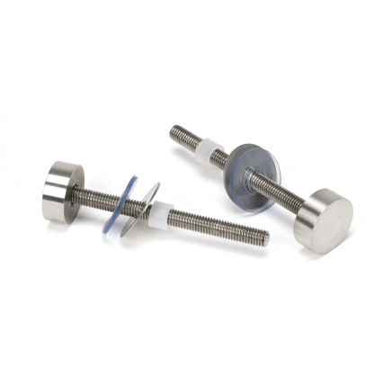 Satin SS (304) 100mm Bolt Fixings for T Bar (2)