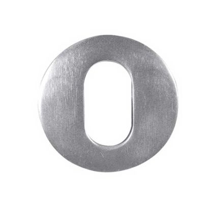 Oval Profile Escutcheon Satin Anodised Aluminium - By Frelan Hardware - J4647B