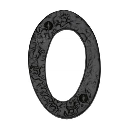 The Tudor Numeral 0 - 4" Black Iron