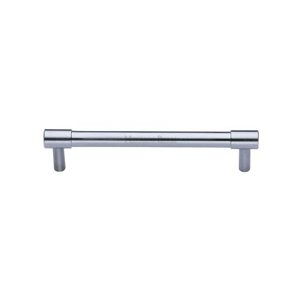 Heritage Brass Cabinet Pull Phoenix Design 128mm CTC Sain Chrome finish
