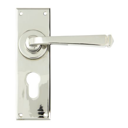 Polished Nickel Avon Lever Euro Set