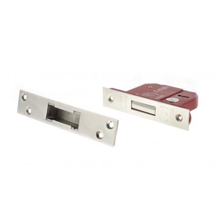 Atlantic 5 Lever Key Deadlock [BS] 2.5" - Polished Chrome