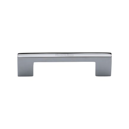 Heritage Brass Cabinet Pull Metro Design 96mm CTC Polished Chrome Finish