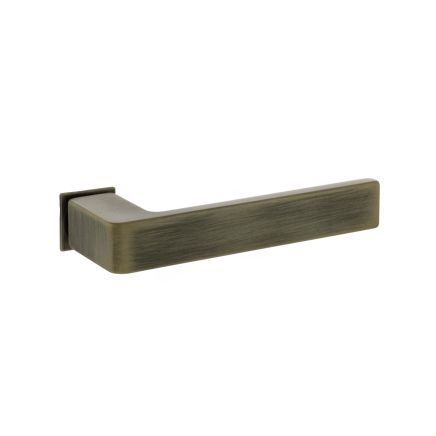 Forme Asti Lever Door Handle on Concealed Square Rose - Yester Bronze (Pair)