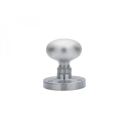 Mushroom Mortice Knob - Satin Chrome