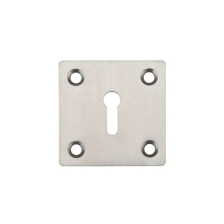 Zoo Hardware Square Standard Profile Escutcheon 50mm - Stainless Steel