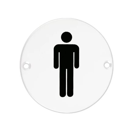 Zoo Hardware Sex Symbol - Male - 76mm dia - White