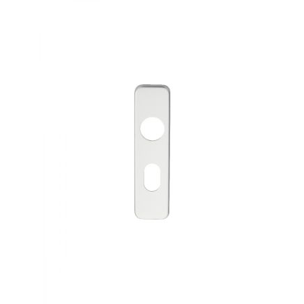 Safety Lever Oval Lock Covers - Satin Anodised Aluminium