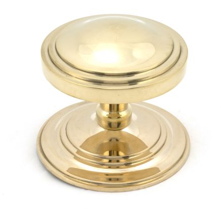 Polished Brass Art Deco Centre Door Knob