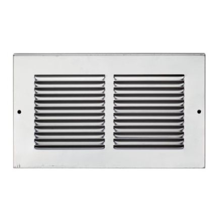 Louvre Grille Face Plate Cover 200 X 197mm - Silver
