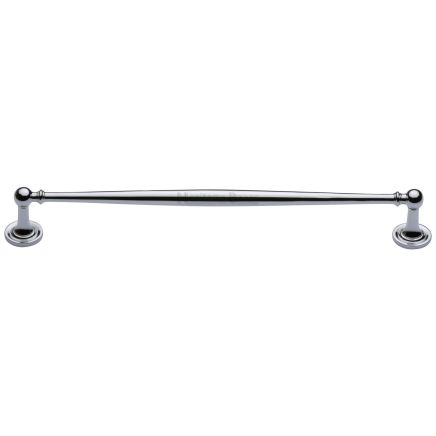 Heritage Brass Cabinet Pull Colonial Design 254mm CTC Polished Chrome Finish