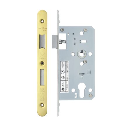 Zoo Hardware 2 Piece - DIN euro sashlock - 72mm c/c - backset 55mm - radius - Gold