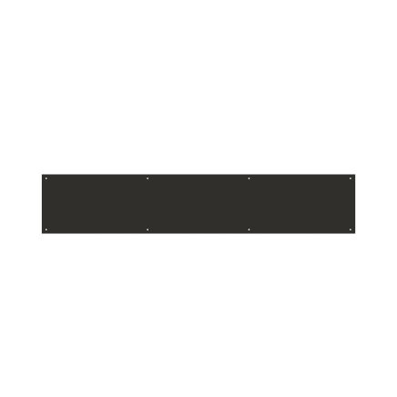 Zoo Hardware Kick Plate - Square - PCB - Powder Coat Black