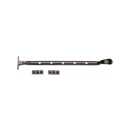 Heritage Brass Casement Window Stay Spoon Pattern 12" Matt Bronze finish