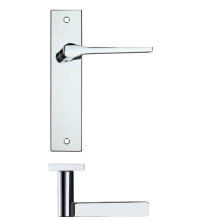 Zoo Hardware Draco lever on latch backplate - Chrome