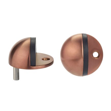 Zoo Hardware Door stop - floor mounted - oval - 45mm - Bronze