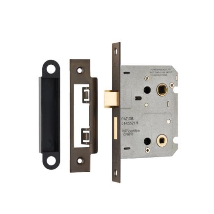 Easi-T Residential Bathroom Lock 78mm - Matt Bronze