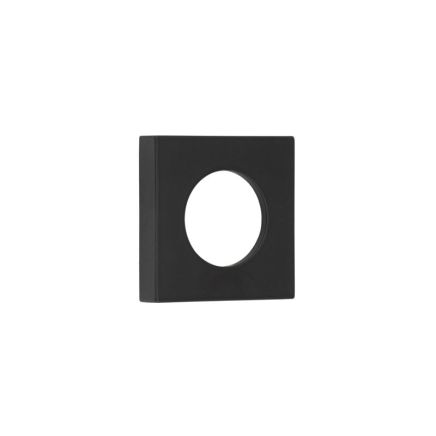 Burlington Square Plain Outer Rose Black - By Frelan Hardware - BUR150MB