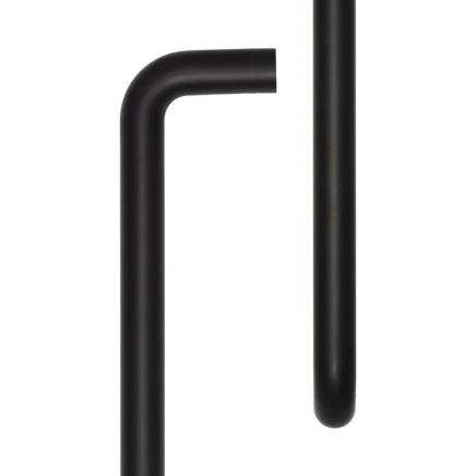 CRES 425mm Face Fix Black D Shape Pull Handle - By Frelan Hardware - CRES3002MBFF