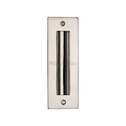 Flush Pull Handle 6" Polished Nickel finish