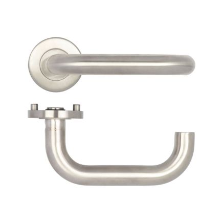 Venus 19mm Door Handle on Rose Grade 304 - By Frelan Hardware - JSS134