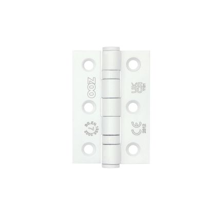 Zoo Hardware Stainless Steel Door Hinge UKCA/CE - Powder Coat White