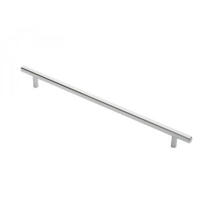 Steel T-Bar Handle  288mm - Polished Chrome