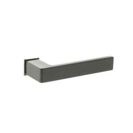 Forme Asti Lever Door Handle on Concealed Square Rose - Urban Dark Bronze (Pair)