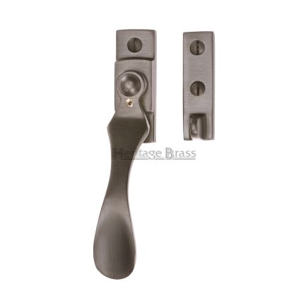 Heritage Brass Casement Window Fastener Wedge Pattern Matt Bronze finish