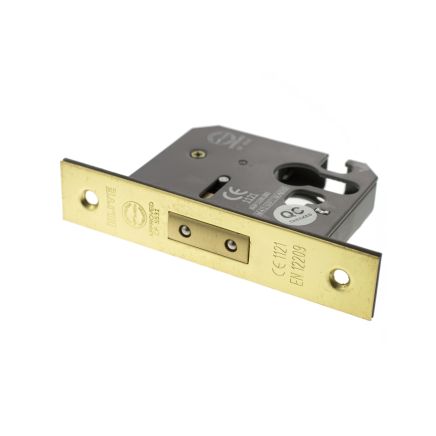 Atlantic Euro Deadlock [CE] 3" - Polished Brass