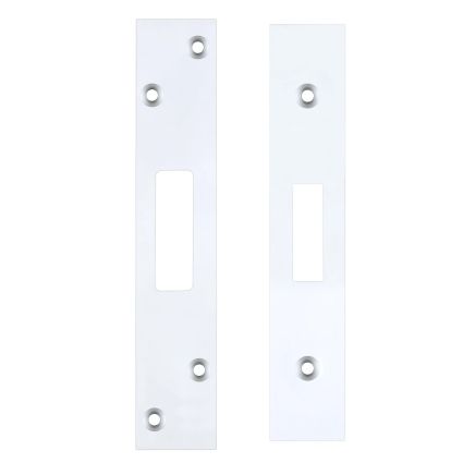 Zoo Hardware Spare Acc Pk for UK Dead Locks - *BLANK* - contains Forend, Strike and Fixing Screws - Chrome