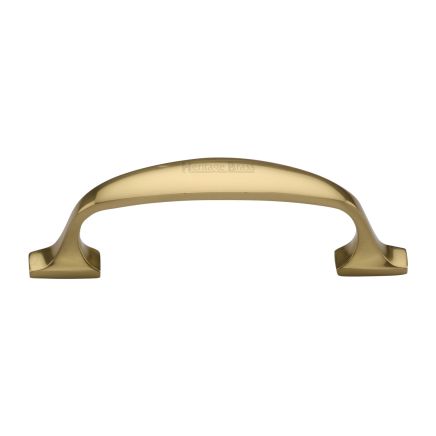 Heritage Brass Cabinet Pull Durham Design 76mm CTC Polished Brass Finish