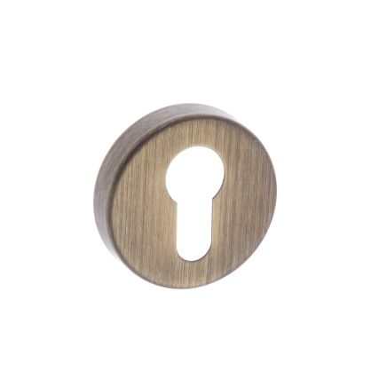 Forme Euro Escutcheons on Minimal Round Rose - Yester Bronze (Pair)