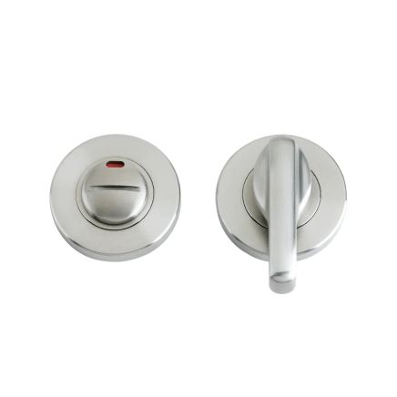 Zoo Hardware Disabled Turn and Release with Indicator complete with escutcheons and 5mm spindle - Satin Stainless