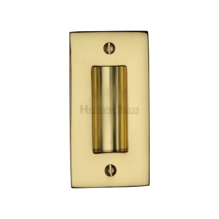 Flush Pull Handle 4" Polished Brass finish