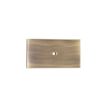 Rectangle Backplate for Cupboard Knobs Antique Brass