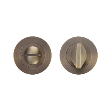 Zoo Hardware Turn and Release - Rosso Slim - Antique Brass Steel