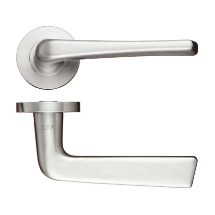 Zoo Hardware Stainless Steel Lever - Push on Rose - Grade 304 - Satin Stainless