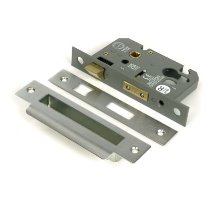 Satin SS 2½" Euro Profile Sash Lock