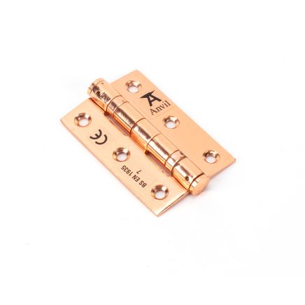 Polished Bronze 3" Ball Bearing Butt Hinge (pair) ss