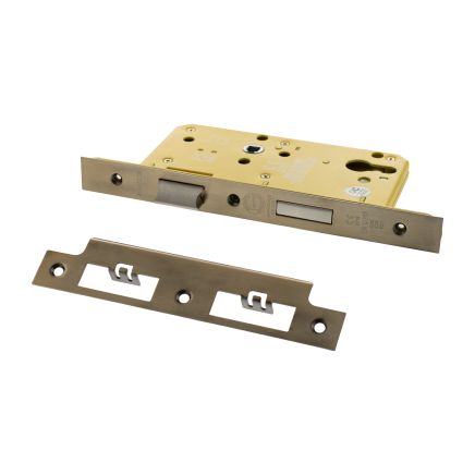 Atlantic DIN Heavy Duty Euro Profile Sashlock Double Throw 60mm backset - Antique Brass