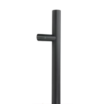 Matt Black SS (316) 0.9m Offset T Bar Handle Bolt Fix 32mm Ø