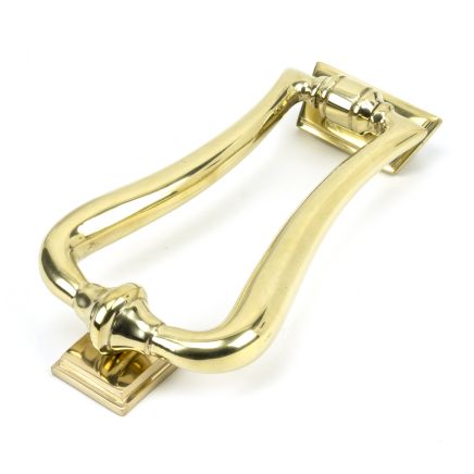 Polished Brass Slimline Art Deco Door Knocker